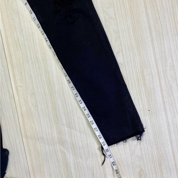AG Adriano Goldschmied The Prima Cigarette Leg‎ Black Distressed Jeans Size 29 R - Picture 2 of 11